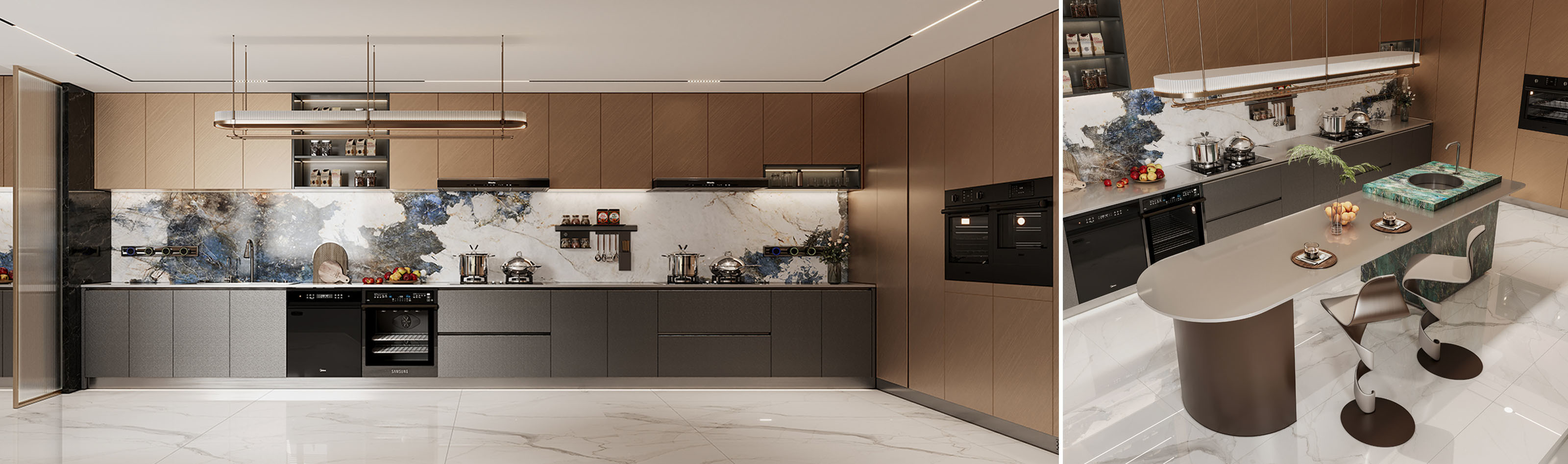 qualità Arredamento di cucina moderno fabbrica