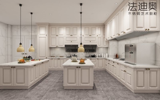 Custom Luxury Design Elegante Cucina Di Acciaio Inossidabile Di Fadior