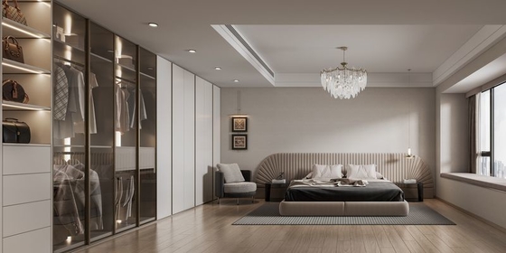 Armadio da letto in acciaio elegante Elegantemente realizzato Armadio da letto contemporaneo OEM