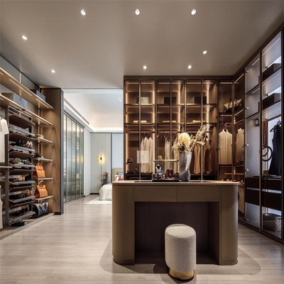 Spogliatoio Premium Armadio Aperto Camminare In Armadio Con Legno Leggero