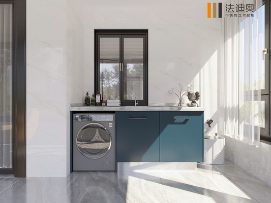 Fadior Glacial Green Metal Balcony Scatola di magazzino con doppio design Splash Guard